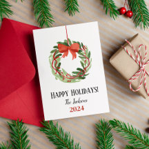 Happy Holidays Frohe Weihnachtskartentafel