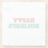 Happy Holidays Frohe Weihnachtszeit Glasuntersetzer