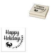 Happy Holidays from Baltimore with Crab Gummistempel (Stempel)