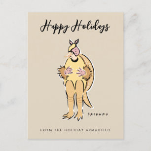 Happy Holidays from Holiday Armadillo Feiertagspostkarte