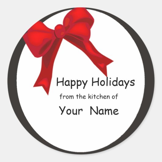 Happy Holidays from Kitchen of Sticker (Vorderseite)
