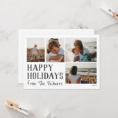 Happy Holidays from Location Foto Karte (Vorderseite/Rückseite Beispiel)