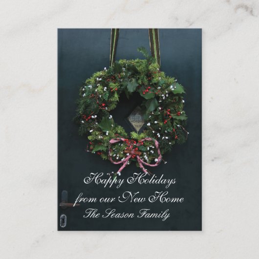Happy Holidays from our new home Begleitkarte (Vorderseite)