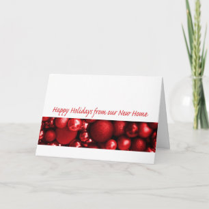 Happy Holidays from our new home Feiertagskarte