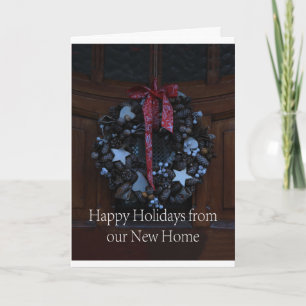 Happy Holidays from our new home Feiertagskarte