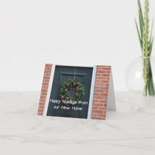 Happy Holidays from our new home Feiertagskarte