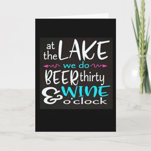 ****HAPPY HOLIDAYS FROM THE LAKE**** KARTE (Vorderseite)