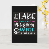 ****HAPPY HOLIDAYS FROM THE LAKE**** KARTE (Gelbe Blume)