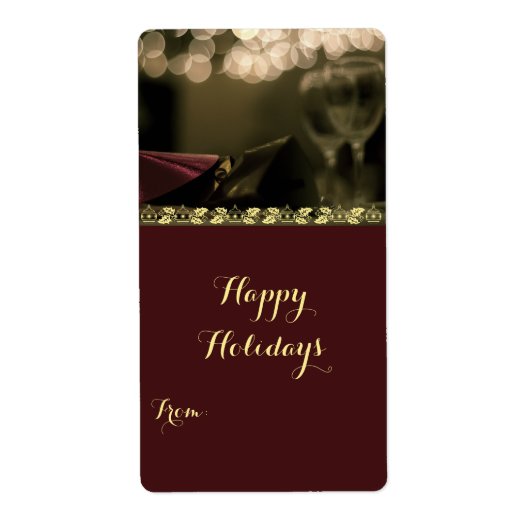 Happy Holidays From Us Label by RoseWrits (Vorne)
