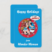 Happy Holidays From Wonder Woman Einladung (Vorne/Hinten)