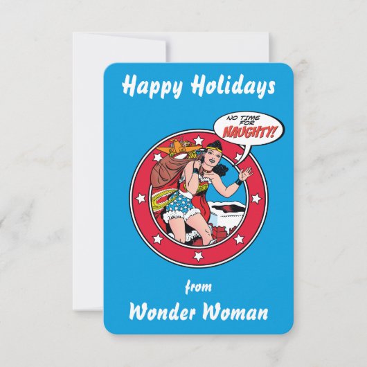 Happy Holidays From Wonder Woman Einladung (Vorderseite)