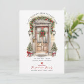 Happy Holidays Front Moving Ankündigung (Stehend Vorderseite)