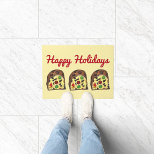 Happy Holidays Fruit Cake Fruitcake Weihnachten Fußmatte