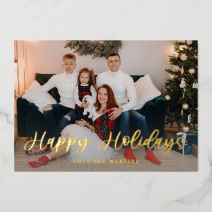 Happy Holidays Fun Script Foto - WH Folieneinladung