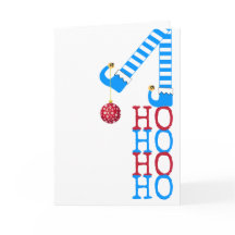 Happy Holidays Funny Elf Ho Ho Ho Foto Weihnachten