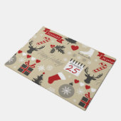 Happy Holidays Fußmatte (Schrägansicht)