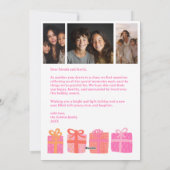 HAPPY HOLIDAYS Gaben Weihnachten CUSTOM 3 Fotos (Rückseite)