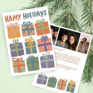 HAPPY HOLIDAYS Gaben Weihnachten CUSTOM 3 Fotos