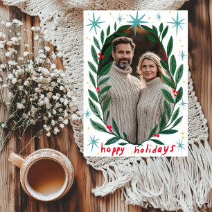 Happy Holidays Garland CUSTOM FOTO Weihnachten