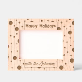 Happy Holidays Geätzte Rahmen