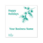 Happy Holidays Geben Sie Ihren Firmennamen ein Permastempel (Design)