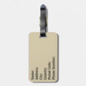 Happy Holidays Gepäckanhänger (Rückseite vertikal)