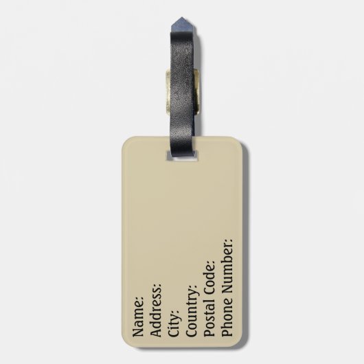 Happy Holidays Gepäckanhänger (Rückseite vertikal)