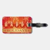 HAPPY HOLIDAYS GEPÄCKANHÄNGER (Rückseite horizontal)