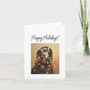 Happy Holidays german shorthaired pointer Feiertagskarte