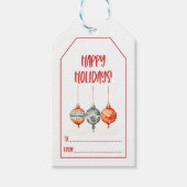 Happy Holidays Geschenkanhänger (Vorderseite)