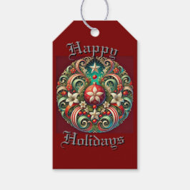 Happy Holidays Geschenkanhänger