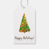 Happy Holidays Geschenkanhänger (Vorderseite)