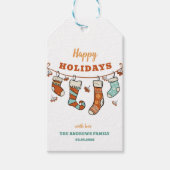 Happy Holidays Geschenkanhänger (Vorderseite)