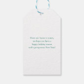 Happy Holidays Geschenkanhänger (Rückseite)