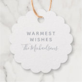 Happy Holidays Geschenkanhänger (Rückseite)