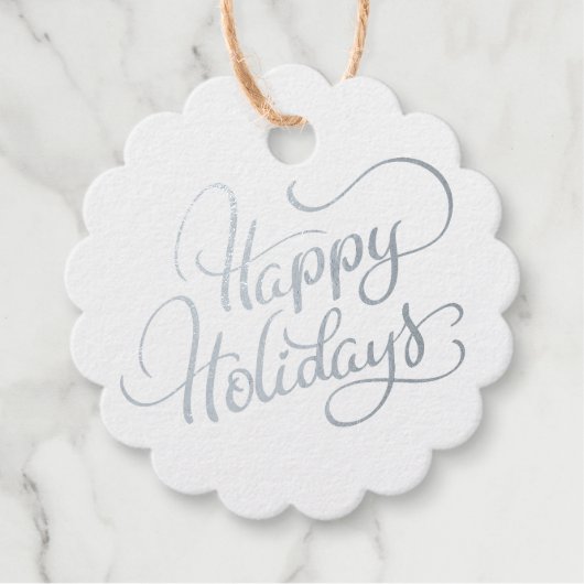 Happy Holidays Geschenkanhänger (Vorderseite)