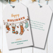 Happy Holidays Geschenkanhänger