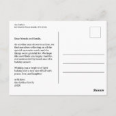 HAPPY HOLIDAYS Geschenke präsentiert Weihnachten C Postkarte (Rückseite)