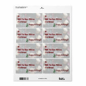 Happy Holidays Geschenketikett Etikett - Anpassen (Vorne)