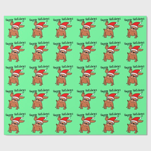 Happy Holidays Geschenkpapier (Flach)