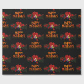 Happy Holidays Geschenkpapier (Flach)