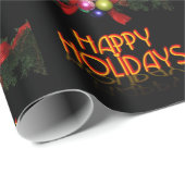 Happy Holidays Geschenkpapier (Rolleneckpunkt)