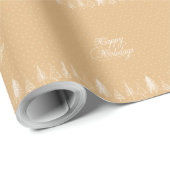 Happy Holidays Geschenkpapier (Rolleneckpunkt)
