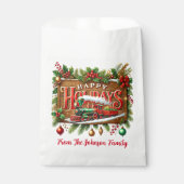 Happy Holidays Geschenktütchen (Vorderseite)