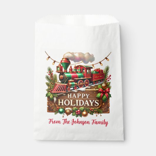 Happy Holidays Geschenktütchen (Vorderseite)