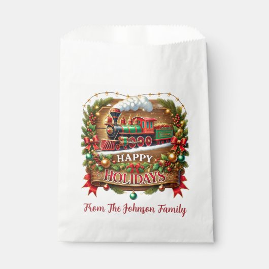 Happy Holidays Geschenktütchen (Vorderseite)