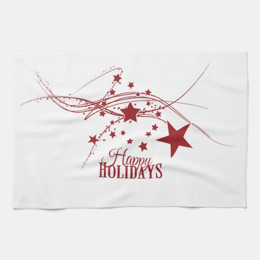 Happy Holidays Geschirrtuch (Horizontal)