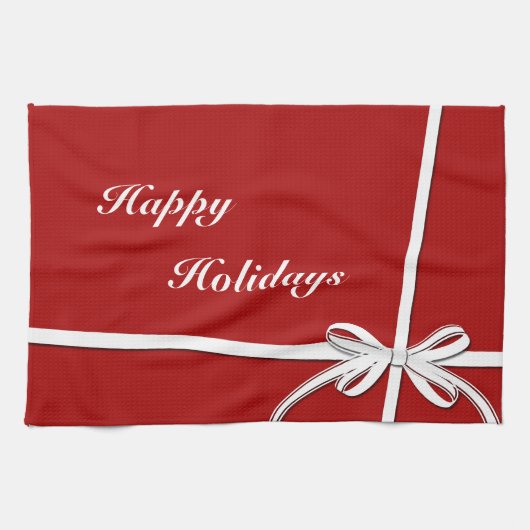 Happy Holidays Geschirrtuch (Horizontal)