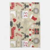 Happy Holidays Geschirrtuch (Vertikal)