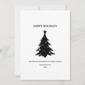 Happy Holidays Gift Card mit Pine Trees & Stars (Vorderseite)